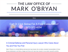 Tablet Screenshot of markobryanlaw.com